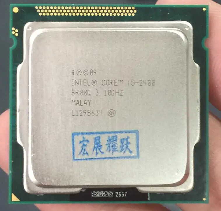 Процессор Intel Core i5-2400 i5 2400(6 Мб кэш-памяти, 3,1 ГГц) LGA1155, настольный компьютер, четырехъядерный процессор