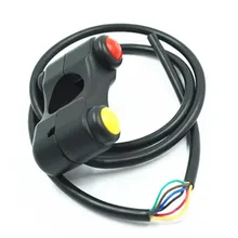 12 В алюминиевый мотоцикл 7/" 22 мм переключатели на руль фара аварийный тормоз Противотуманные фары Горн вкл. пусковой переключатель 3 кнопки