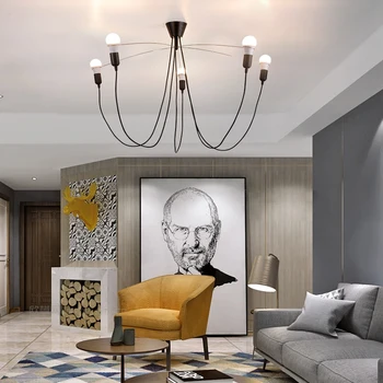 

modern led pendant light Dutch MVOSHEAVYGUYCHANDELIER steel wire lamp for Kitchen Restaurant Bar living room bedroom