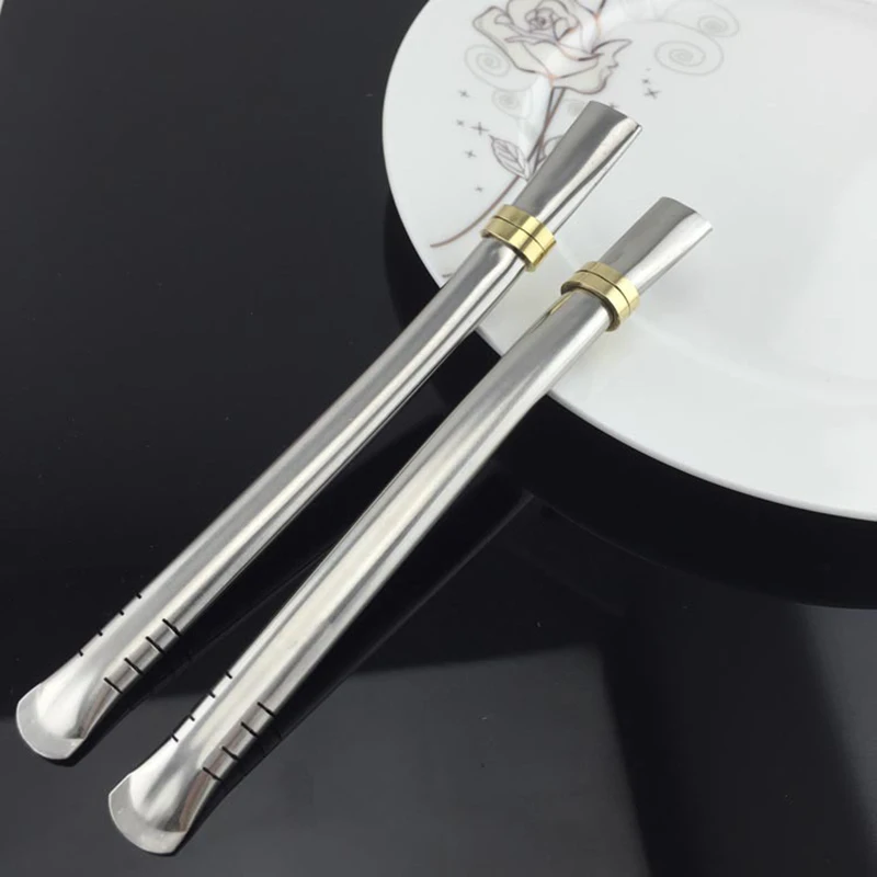 Stainless Steel Drinking Straw Spoon Tea Filter Yerba Mate Tea Straws Bombilla Gourd Washable Bar Accessories Reusable Tea Tools3