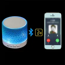 A9 LED Portable Mini font b Bluetooth b font Dancing Light Speakers Wireless Stereo Speaker With