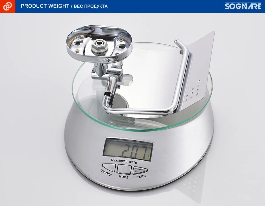 SOGNARE хромированный держатель для туалетной бумаги настенный держатель для ванной комнаты Аксессуары для ванной комнаты бумажная полка D1603