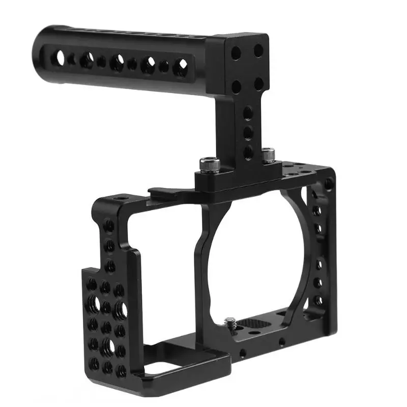 Защитный видео Камера клетка+ верхняя ручка стабилизатор для фотоаппарата фотопленки Системы для sony A6000 A6300 NEX7 для Камера Studio