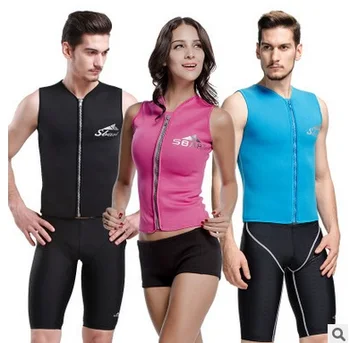 

Women Neoprene 3MM Wetsuit Jacket Short Sleeve Super Stretch Elastic Surfing Wetsuit Tops Scuba Surfing Rah Guard Swim Jackets