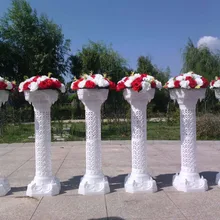 Свадебные Пластик Колонка античные колонны дорожки стойка для цветов, 6 шт./лот