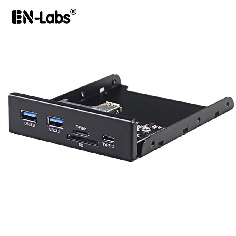 En Labs USB 3 0 SD/Micro SD/TF 5 &quotустройство для чтения внутренних карт с 1 Gen Type C + 2 x порт Hub