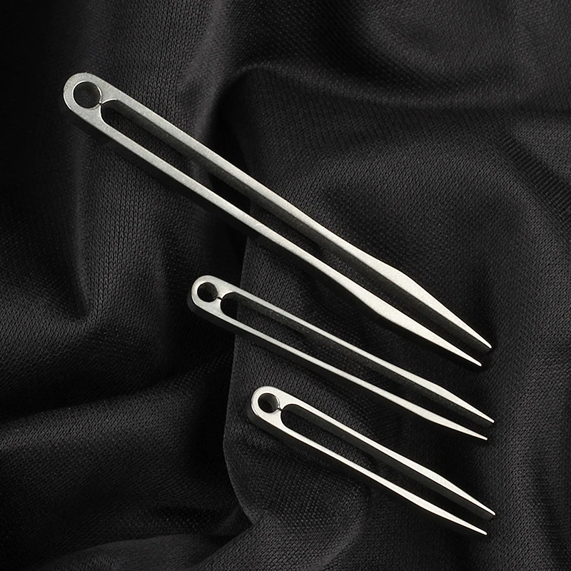 S/M/L Titanium Alloy Portable Small Tweezers Silvery Mini Clip EDC Outdoor Tools portable tweezers