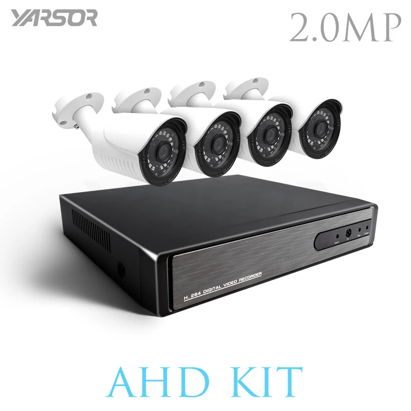 

FL-AKT2004KA 1080P AHD Kit DVR HD Outdoor Home Security Camera System 4CH CCTV Video Surveillance DVR Kit AHD 4PCS Camera Set