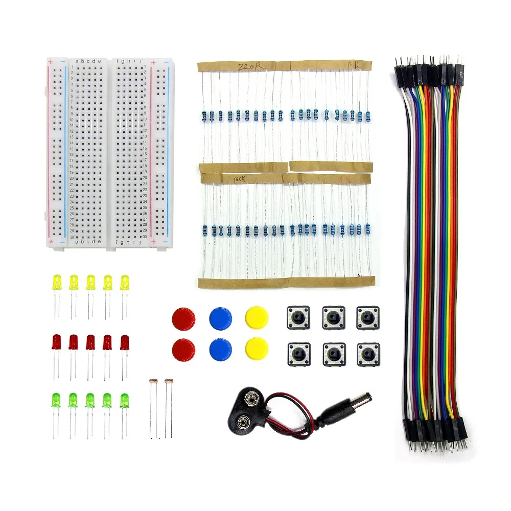 Starter Kit UNO R3 мини Макет светодио дный Перемычка кнопку провода для arduino Diy Kit