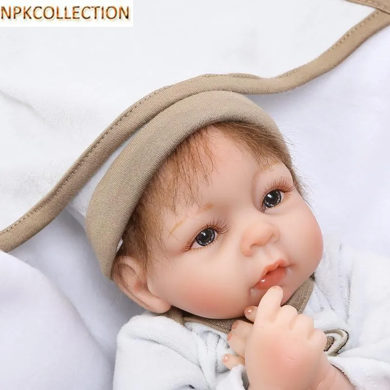 

NPKCOLLECTION 14 Inch Realistic Silicone Dolls Babies Handmade Silicone Reborn Dolls for Girls New Year's Toy Baby Doll