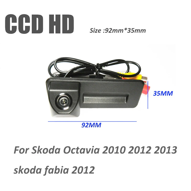 92*35 мм для Skoda Octavia Fabia Superb камера Багажник ручка переключатель задний вид автомобиля парковочная камера 1090K Real HD CCD