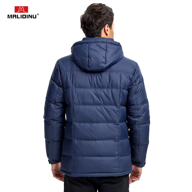 MALIDINU 2018 New Men Down Jacket Brand Winter Jacket Mens Thick Down Coat Hooded Zipper Rib Cuff Detachable Hood Free Shipping MALIDINU 2018 New Men Down Jacket Brand Winter Jacket Mens Thick Down Coat Hooded Zipper Rib Cuff Detachable Hood Free Shipping