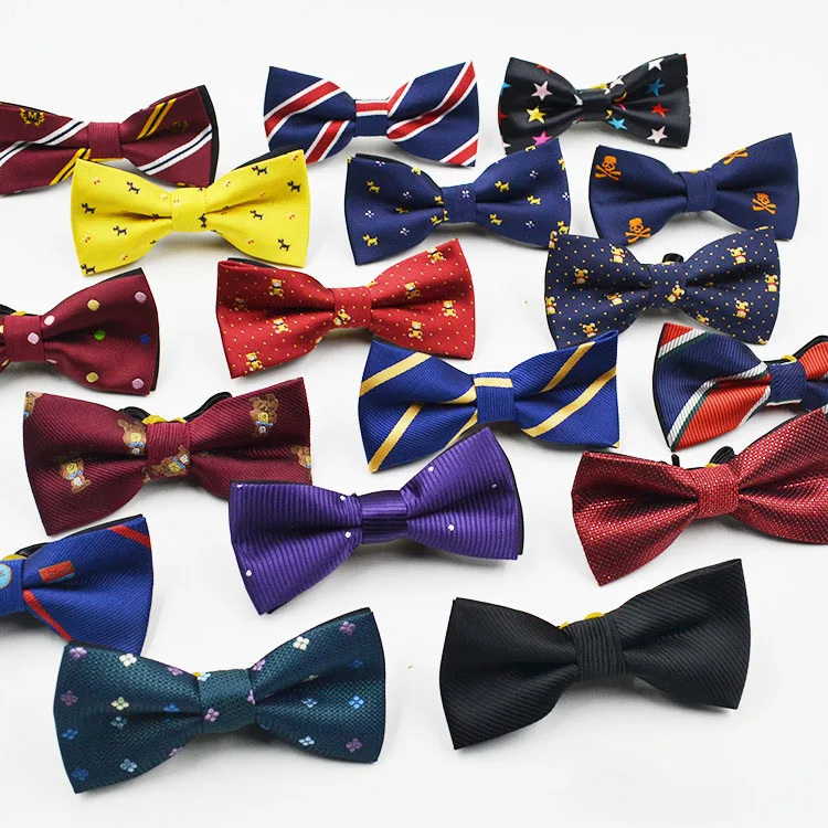New Style Plaid Children Bowtie Polester Bowties Baby Kid Kids Classical unisex for boys girls