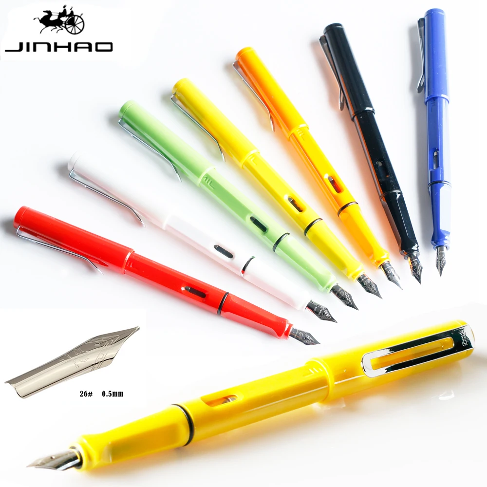 Перьевая ручка JINHAO 599 с наконечником F набор из 7 чернильных ручек для письма
