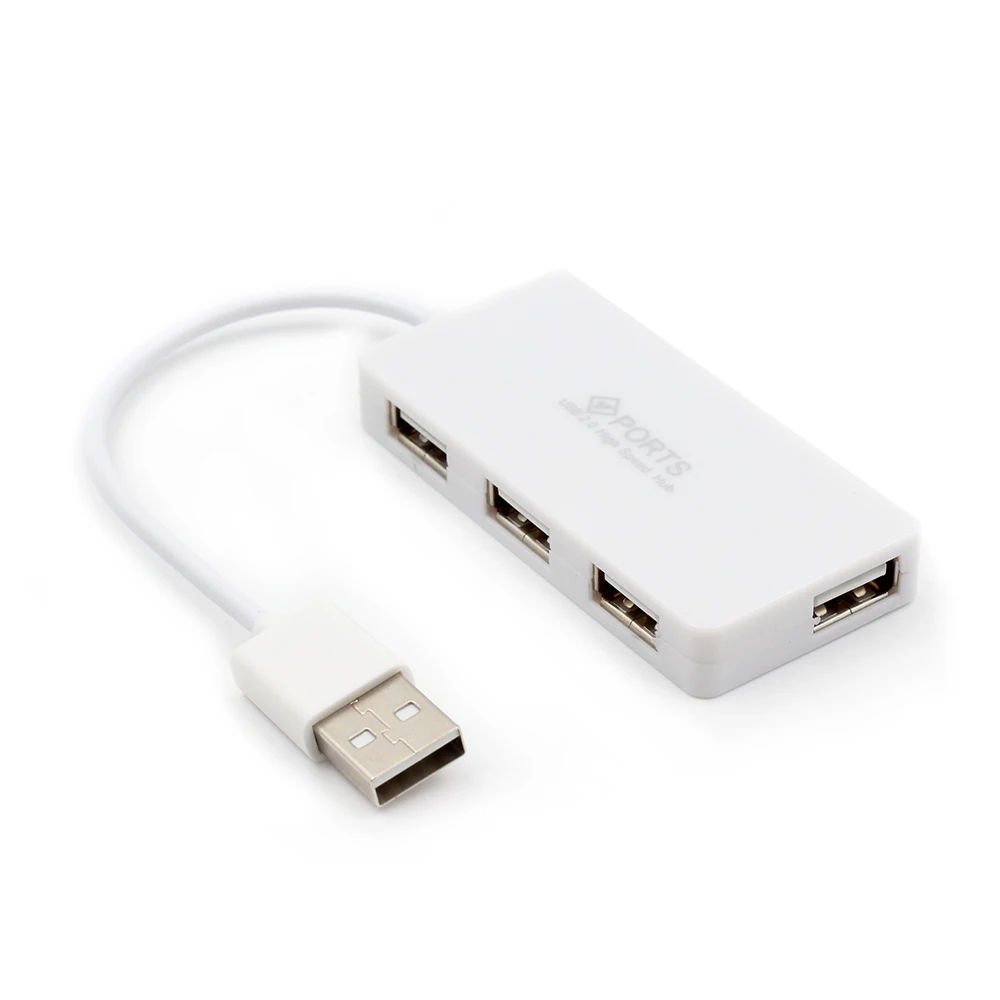 GOOJODOQ 4 порта USB 2,0 концентратор разветвитель кабель адаптер для ноутбука ПК Macbook тонкий usb-хаб 2,0 высокая скорость