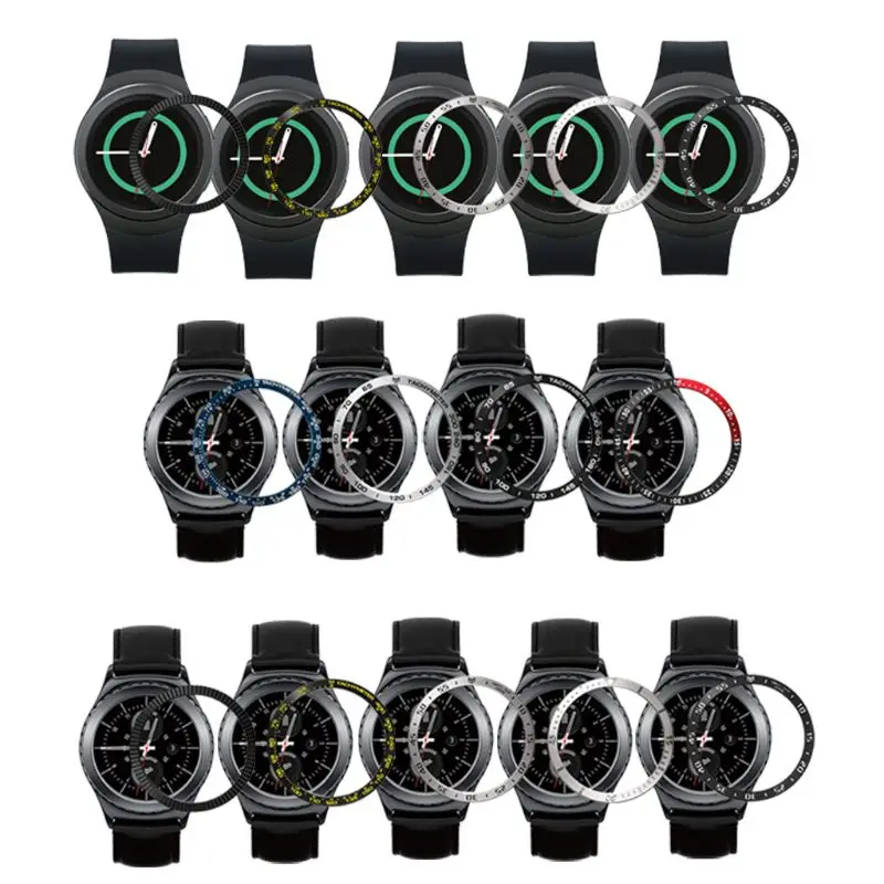 Против царапин металлический ободок кольцо клейкая Крышка Замена для samsung Galaxy Watch 42 мм/для samsung Galaxy Watch Active/gear Spor