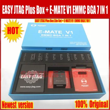 

New Easy jtag plus box with E-MATE V1 Emate box EMMC BGA 7 IN 1 Support 4 kinds of EMMC encapsulation Support 7 kinds of chips