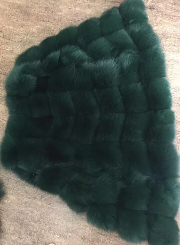 Vintage Women Real fur vests Gilets  Customized PLUS SIZE  genuine fur vest jackets Natural fox fur coats  abrigo mujer