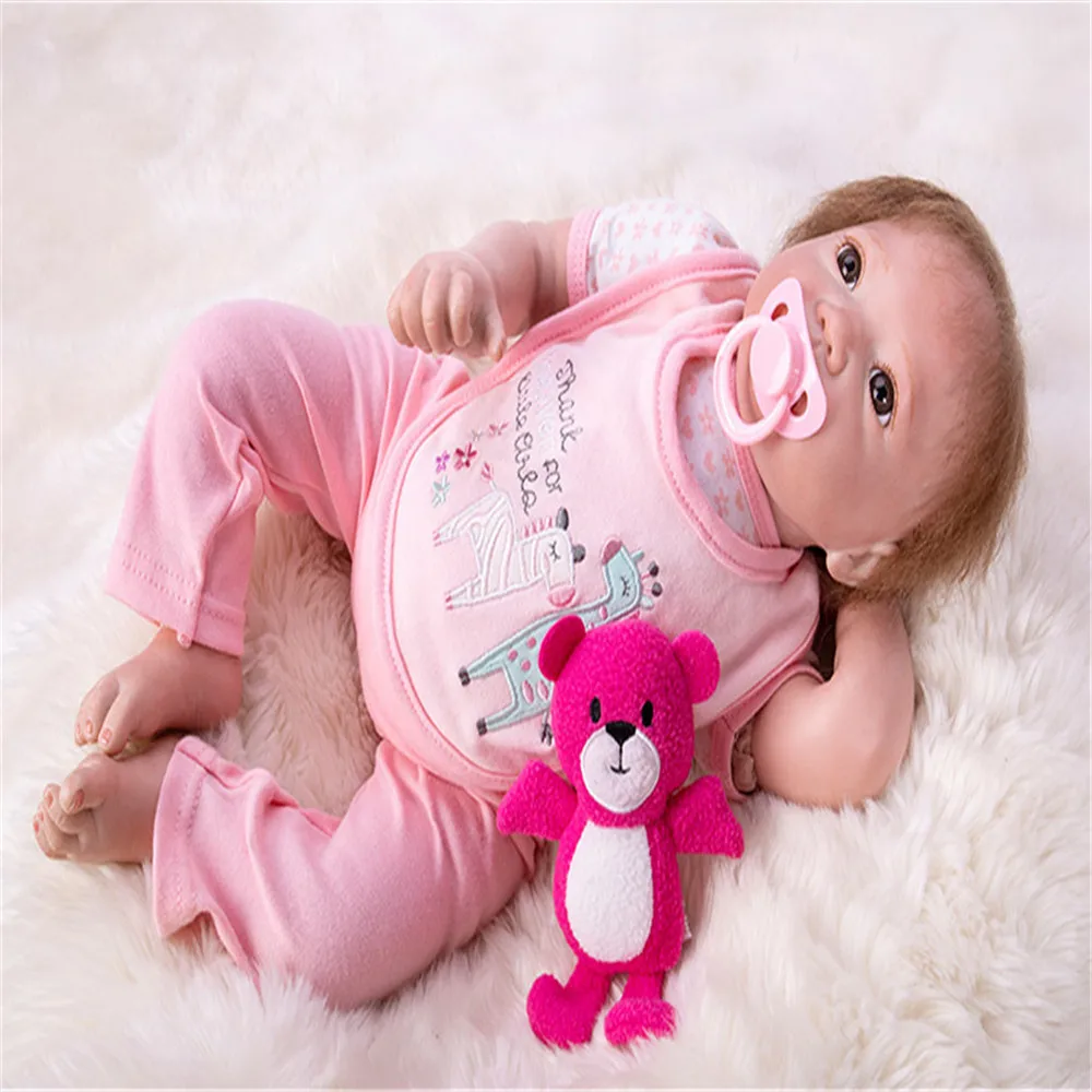 SanyDoll см 20 дюймов 51 см Силиконовые Детские куклы reborn, Кукла reborn модная одежда куклы праздничные подарки