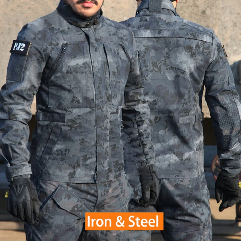 

Mew Camouflage Suit Sets Army Military Uniform Combat Jacket Pants Tactical Outdoors Training Camping Sports Sets