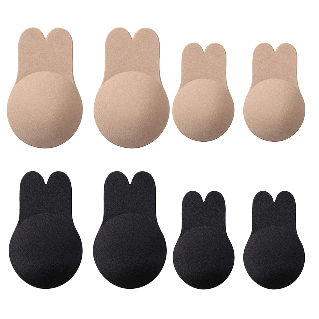 1 Pair Women Nippleless Covers, Breast Lift Tape, Silicone Breast Lift Pasties for Small and Large Breasts