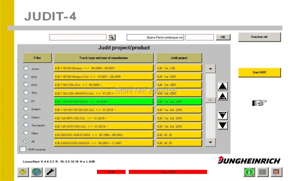 2018 год 3 в 1 Jungheinrich вилочный погрузчик Judit 4 34 диагностическая + ремонтная