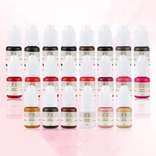 Hot 22 Colors Semi Permanent Makeup Eyebrow Inks Lips Eye Line Tattoo Color Microblading Pigment Eyebrow Tattoo Color Inks
