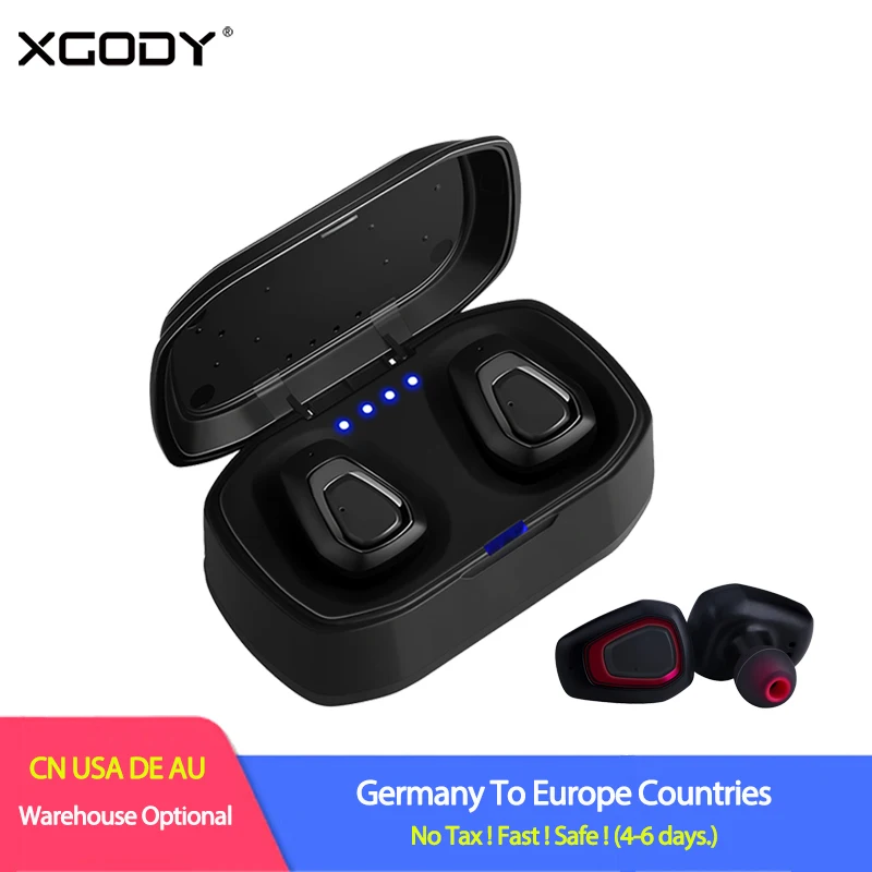 XGODY A7 настоящие беспроводные TWS наушники Bluetooth 5,0 наушники с микрофоном зарядное устройство коробка громкой связи Наушники-вкладыши гарнитура для телефона