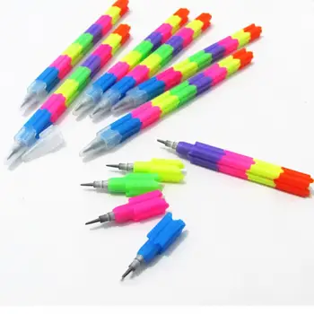 

Stacker Swap 8 Color Section Building Block Non-sharpening Pencil Multifunction Pencil for Office Stationery 1 PC