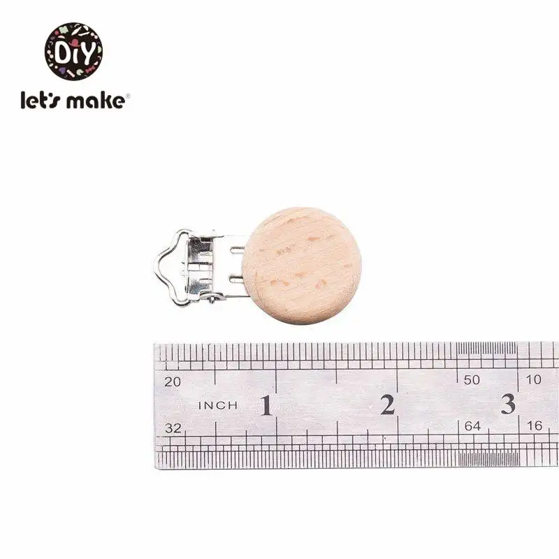 Let's Make 5 шт. пустышка с зажимом деревянная аксессуары для кормления Diy цепи