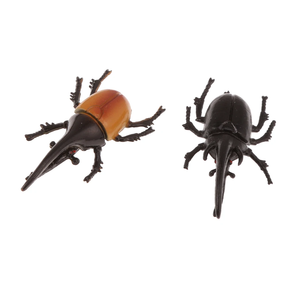 Lot 10 pcs Plastic Vivid Beetles Insect Model Animal Kids Party Favor Bag Filler