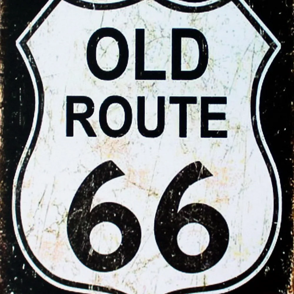 Исторический Старый ROUTE 66 неоновая вывеска металлический жестяной дорожный