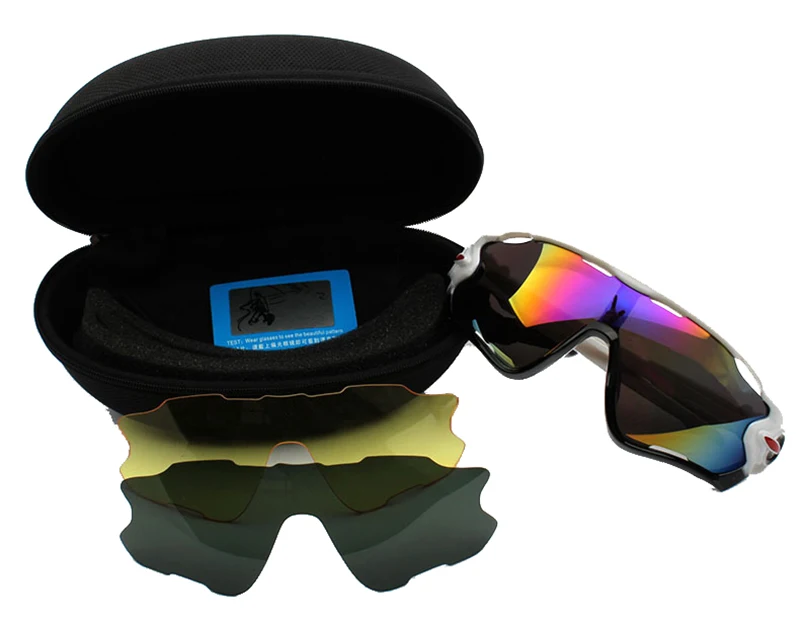 Polarized Cycling Sunglasses Mountain Bike Goggles 3 Lens Outdoor Sport Eyewear MTB Bicycle Riding Driving Gafas Ciclismo AC0173