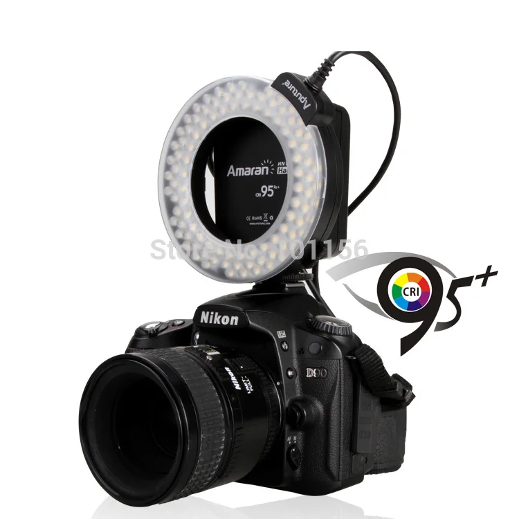 Aputure AHL HC100 CRI 95 + Марко светодиодная Кольцевая вспышка для камеры dslr|Фотографическое освещение| |