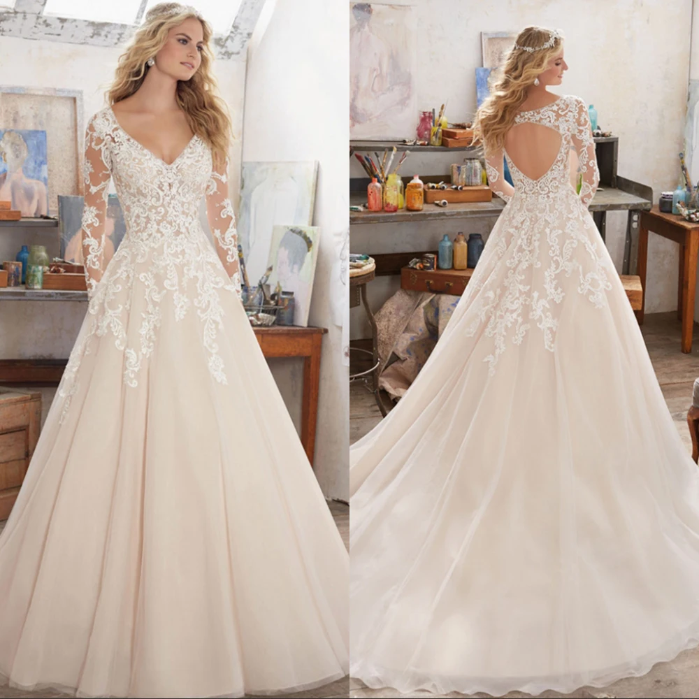 

2019 new arrival Luxury Crystal Sashes lace Wedding Dress Sexy Bridal Gown Backless with Court Train vestido de noiva Simlple