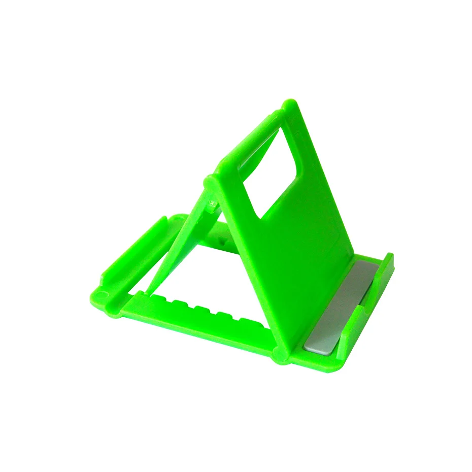 Green Складная подставка для планшета, настольный держатель для телефона, Пластиковый Регулируемый кронштейн для iphone, ipad, samsung, huawei, xiaomi, планшетов, 6 цветов - Цвет: Green