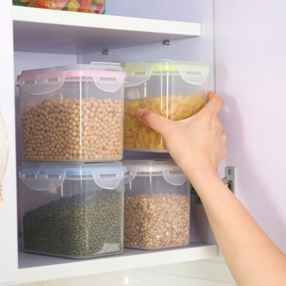 Storage Jar Dried Fruit Plastic Storage Jar Cans Kitchen Grain Food