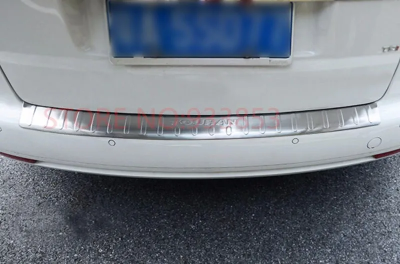 STYO автомобиль из нержавеющей стали Задний бампер протектор Подоконник Накладка для Touran 2011