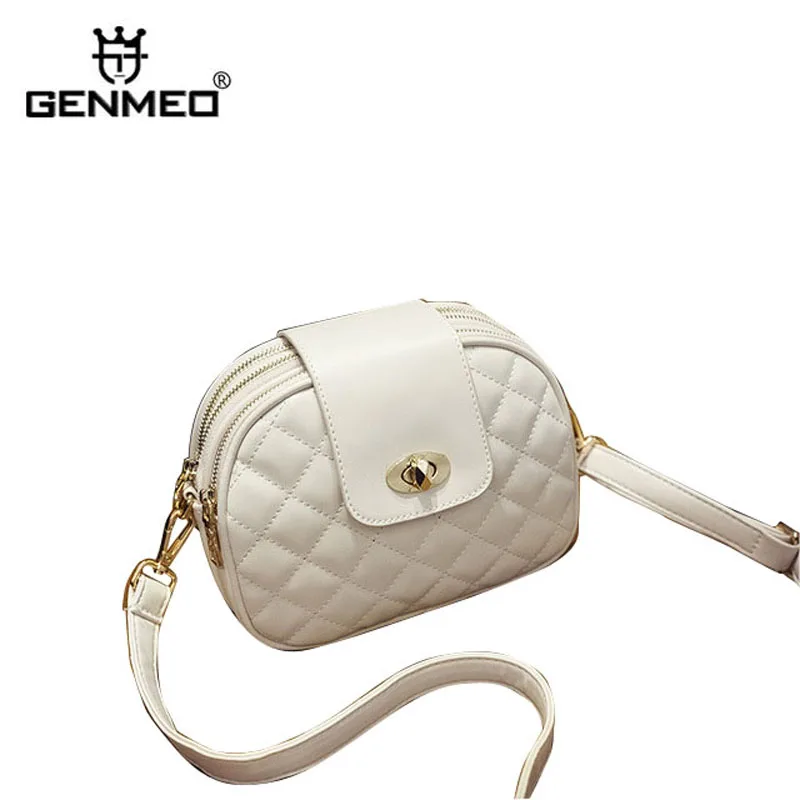 

GENMEO New Mini Leather Crossbody Bags For Women Green Diamond Shoulder Messenger Bag Lady Travel Purses Handbags Cross Body Bag