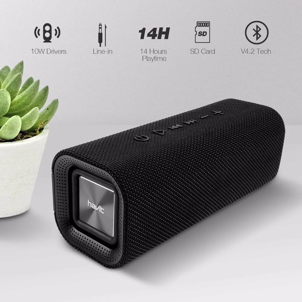 Портативная bluetooth колонка HAVIT уличный сабвуфер стерео Громкая Беспроводная с