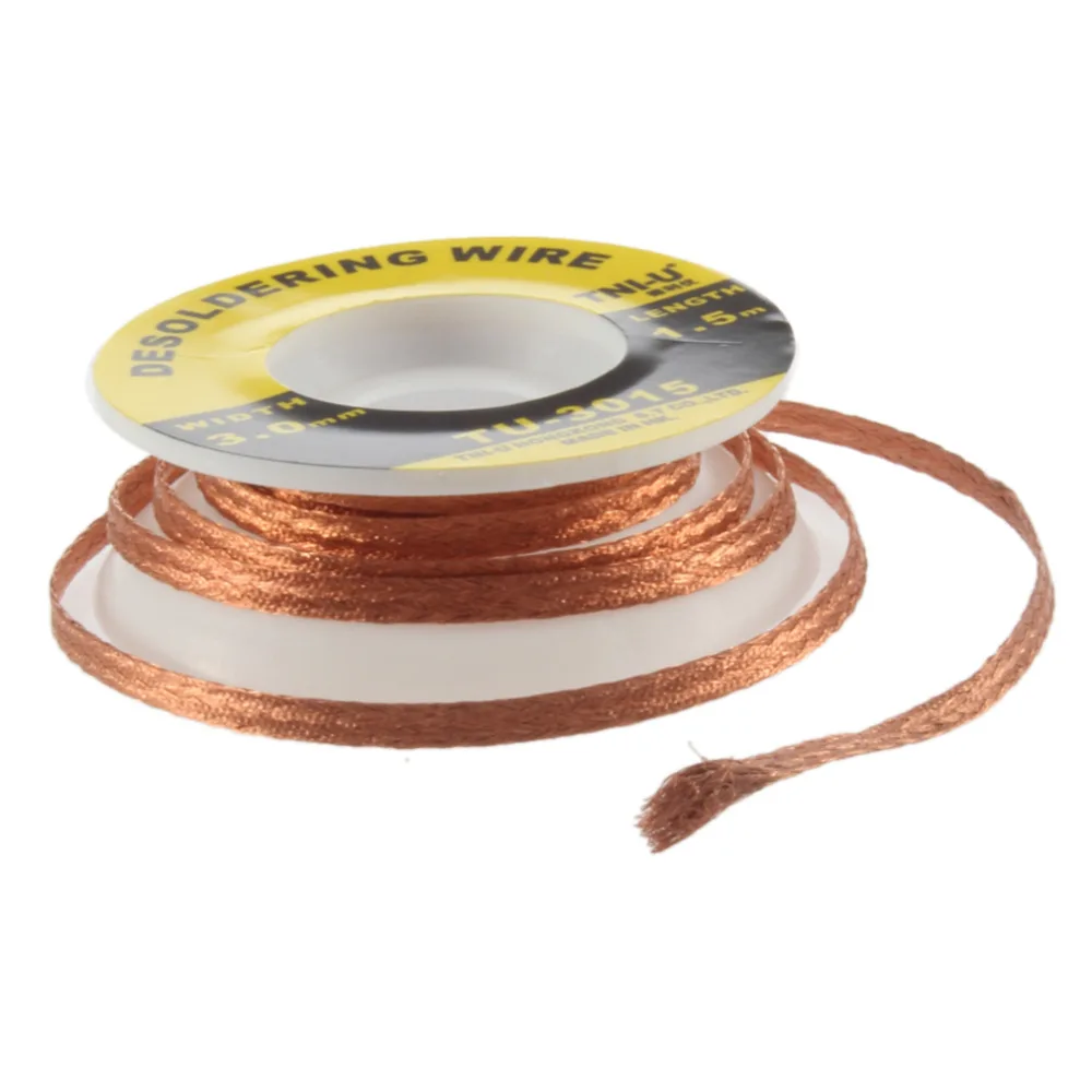 2.0mm Desoldering Braid Wick Solder Remover w// No Residue Rosin Flux 5 FT