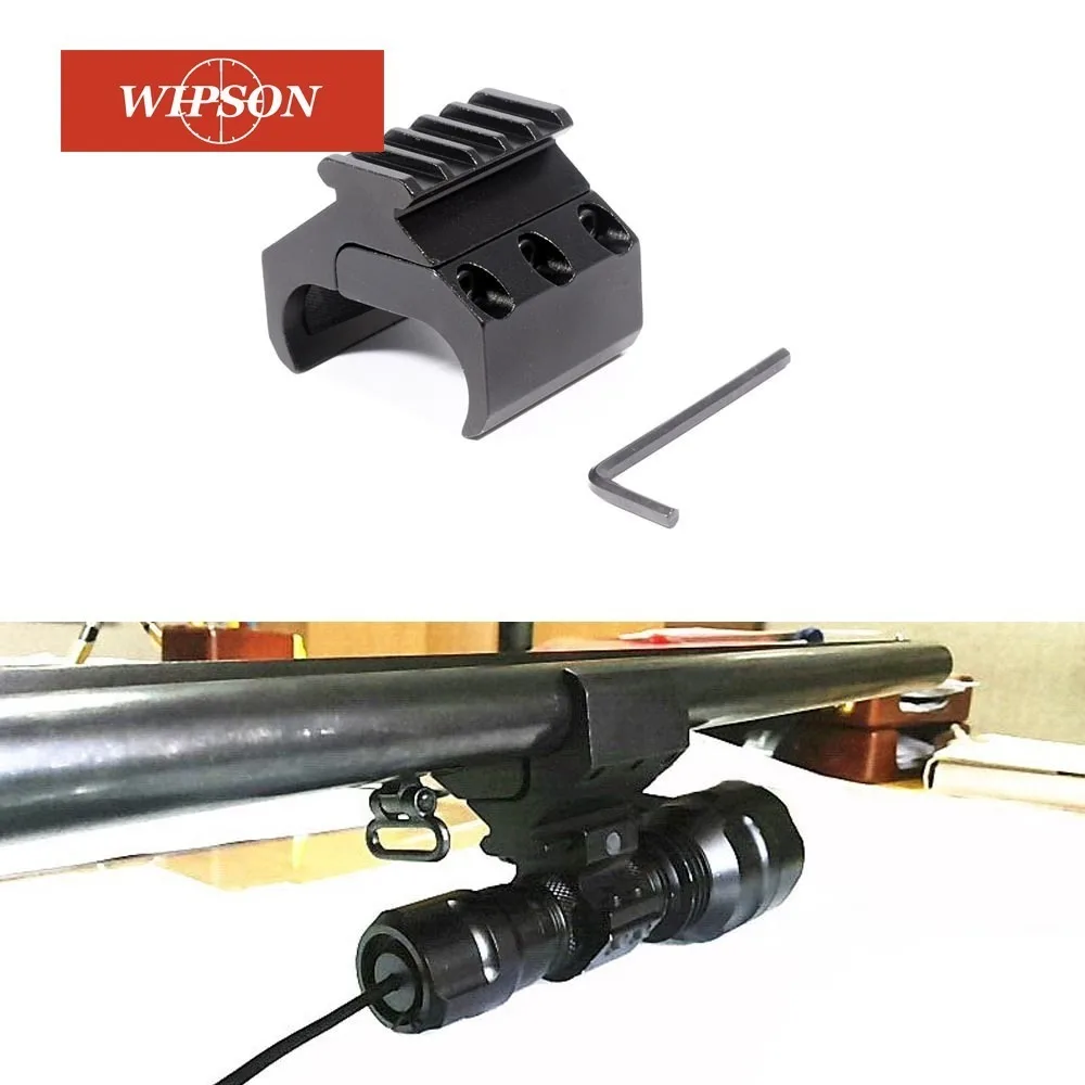 WIPSON 20 ملليمتر Picatinny ويفر السكك الحديدية قاعدة محول الليزر البصر قاعدة مصباح يدوي Bipod ل جبل ل أفقي مزدوجة برميل بندقية