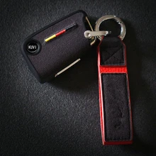 ТПУ замшевый чехол для ключей автомобиля для VW Polo Golf 7 Tiguan для Skoda Octavia Kodiaq Karoq для сиденья Ateca Leon Ibiza