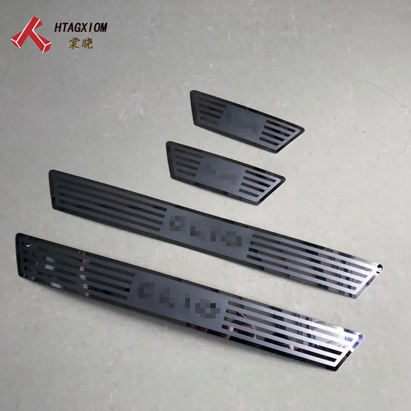 

Door Sill Strip for Renault Clio Iv Clio 4 2014 2016 Stainless Steel Scuff Plate Pedal Car Styling Sticker Auto Accessories
