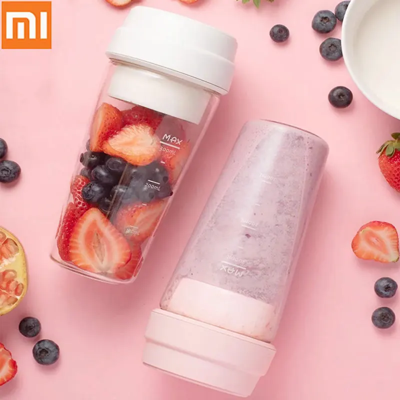 

Xiaomi 17PIN 400ml Mini Electric Juicer Cup Mijia Portable DIY Juicer Extractor Bottle Cup Juicing Machine for Home Travel