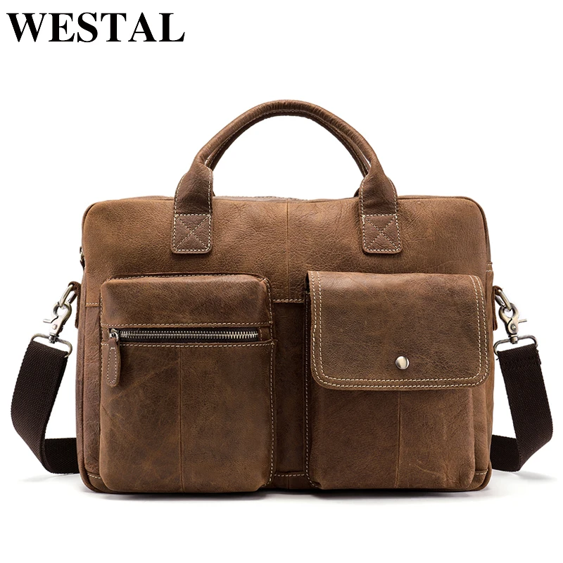 Сумка мессенджер WESTAL 7212 Мужская из натуральной кожи|leather handbags|bags handbagsman bag handbags |