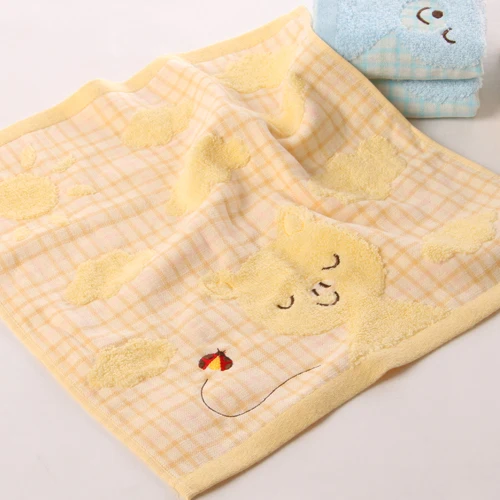 3 шт./лот, 35*35 см, мультяшное мягкое полотенце для рук, хлопковое детское полотенце для рук, милое детское полотенце,, FG688