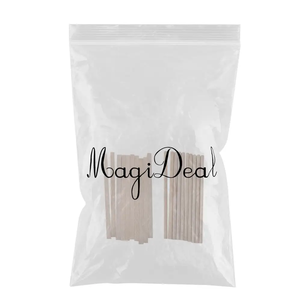 20pcs Natural Square Round Wood Sticks Rod Dowel for Model Making DIY Craft Woodcraft Hobbies 
