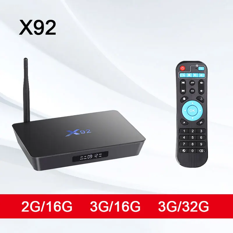 X92 TV BOX 3G32G Smart Set Top Box Android 7.1 Amlogic S912 octa Core ...