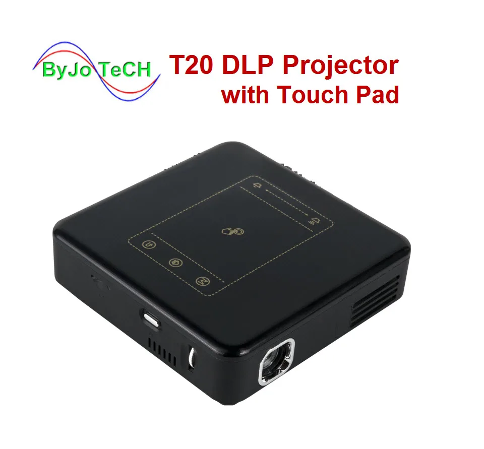 

ByJoTeCH T20 DLP Projector with Touch Pad Pico Android 7.1 Proyector WIFI Mini Beamer 8000mAh Battery Home Theater projector D13
